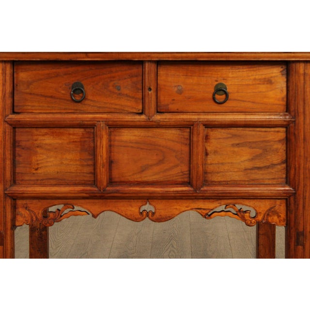 Brown Antique Chinese Hardwood Altar Table For Sale - Image 8 of 12