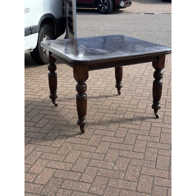 Victorian Mahogany Dining Table and Chairs, Set of 5 For Sale - Image 10 of 11