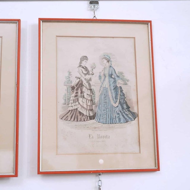 Figurative Composition, 18th Century, Watercoloured Woodcut, Set of 12 For Sale - Image 3 of 15