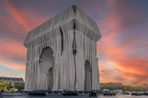 "Wrapped" Arc De Triomphe Paris, France Architectural Photograph by Richard Silver, 24 x 36