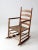 Farmhouse Antique Splint Weave Seat Rocking Chair For Sale - Image 3 of 12
