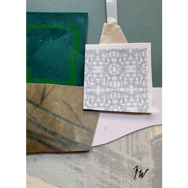 "Pop Music 12" Original Mixed-Media Collage on Paper by Zac Woodiel For Sale In Little Rock - Image 6 of 9