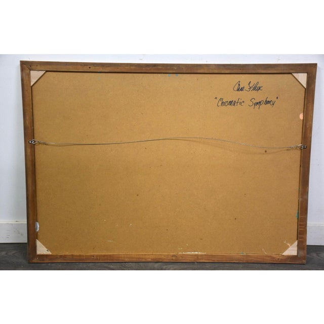 Yellow Chromatic Symphony by Chae Flux Abstract Painting For Sale - Image 8 of 8