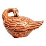 Vintage Famille Rose Goose Form Tureen For Sale
