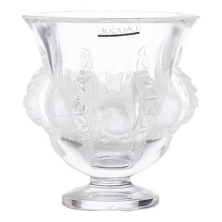 Glass and Crystal Elizabeth Dapierre Vase by Lalique For Sale
