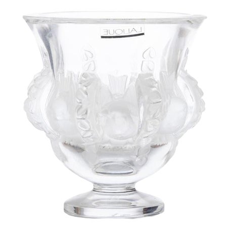 Glass and Crystal Elizabeth Dapierre Vase by Lalique For Sale