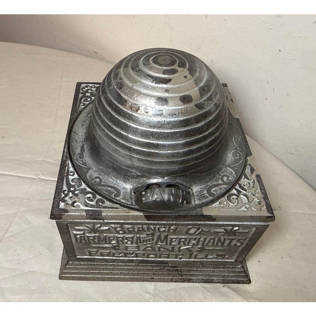 Large Antique 1892 Economy Accumulates Wealth Cast-Iron Beehive Mechanical Bank For Sale - Image 11 of 16