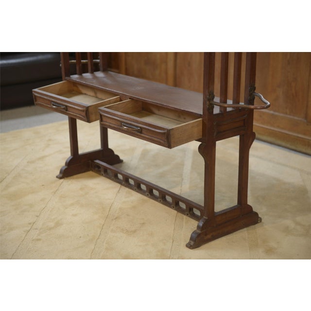 Art Nouveau Wooden Clothes Rack, 1900s For Sale - Image 12 of 13