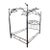 Queen Size Simply Santa Fe Bespoke Wrought Iron Botanical Canopy Bed Frame For Sale
