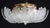 1980s Verona, Luxury Italian Murano Glass Ceiling Light or Flush Mount For Sale - Image 6 of 12