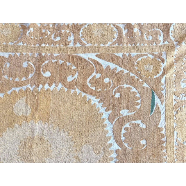 1960s Decorative Suzani Tablecloth From Asian For Sale - Image 5 of 8