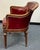 Animal Skin Louis XVI Style Leather Barrel Back Library Chair For Sale - Image 7 of 12