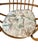 Vintage Rattan Swivel Rocker Lounge Chair With Tufted Floral Cushions For Sale - Image 9 of 15