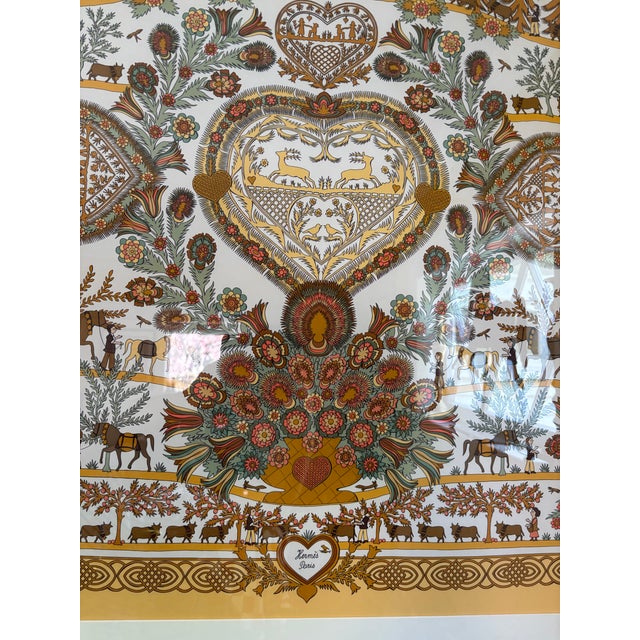 1990s Hermes Carre 90 Decoupages Silk Scarf For Sale - Image 5 of 7