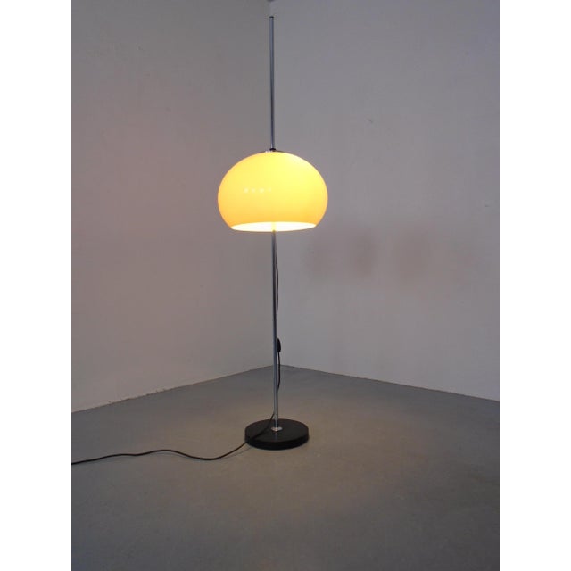 Black Space Age Metal and Plastic Floor Lamp, Germany, 1970s For Sale - Image 8 of 16