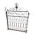 Antique Early 20th Century Ornamental Iron Garden Gate With Original Rust Patina – Terre Haute, Indiana For Sale