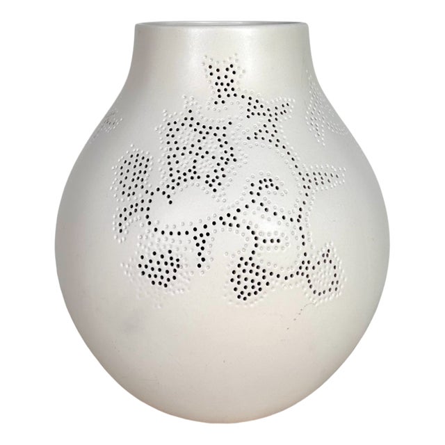 Large Perforated Limited Edition Ceramic Vase by Hella Jongerius for Ikea, Sweden, 2005 For Sale