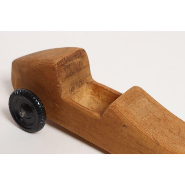 Set of Four Vintage Painted Pinewood Racers For Sale - Image 16 of 18