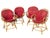 Rattan Armchairs, France, 960s, Set of 4 For Sale - Image 10 of 14