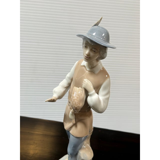 Ceramic Miquel Requena for Lladró Man With Geese Porcelain Figurine, Signed For Sale - Image 7 of 12