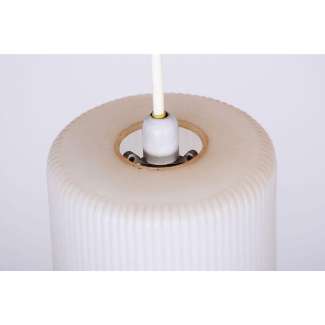 1950s Mid-Century Chandelier in Beech and Glass from Dřevo Humpolec, Czech, 1950s For Sale - Image 5 of 11