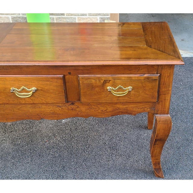 French Country Cherry 4 Drawer Dining Room Console Buffet Chairish