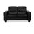 Wave 2-Seater Sofa in Black Leather from Stressless For Sale - Image 12 of 12