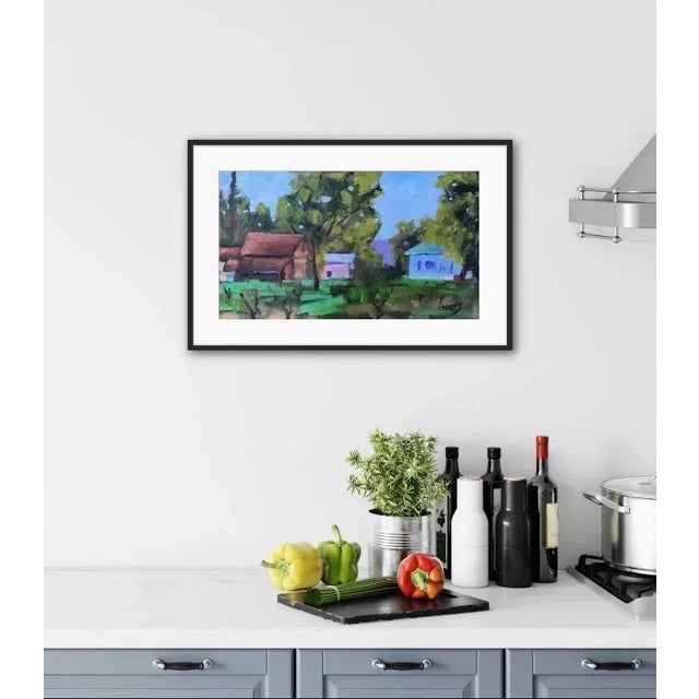 Contemporary Impressionist Oil Painting Landscape For Sale - Image 4 of 6