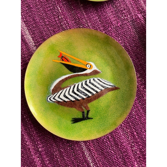 Set of Annemarie Davidson Enamel Dishes For Sale - Image 4 of 7