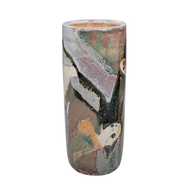 Lavender Late 20th Century Don Curreri Art Pottery Vase For Sale - Image 8 of 15
