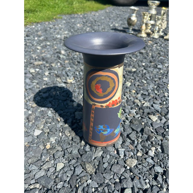 1960s Rosenthal Pottery Vase With Beautiful Decoration For Sale - Image 5 of 9