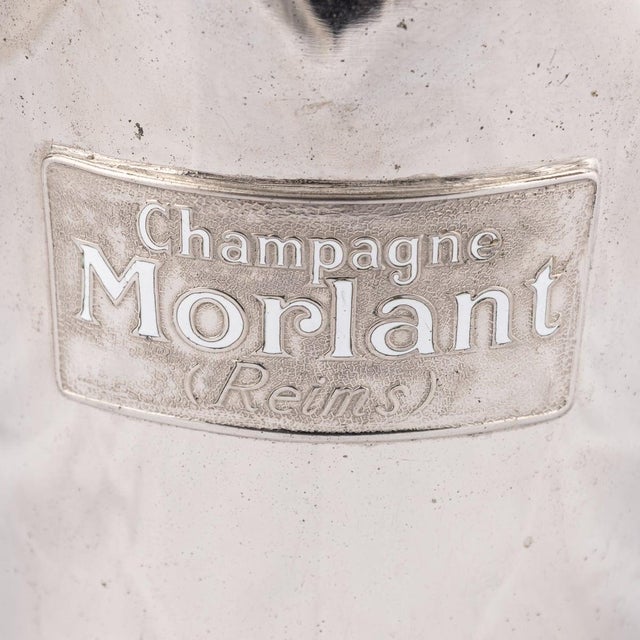 1930s Vintage French Silver Plated Morlant Reims Champagne Cooler, 1930 For Sale - Image 5 of 10