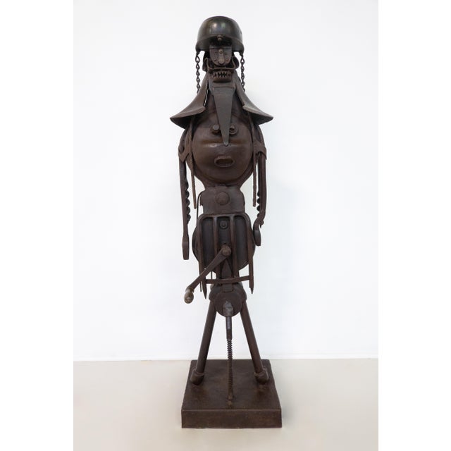 Goldenrod Iron Sculpture by Robert Michiels, Belgium, 1960s For Sale - Image 8 of 9