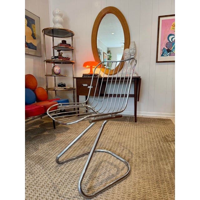 A Space Age Italian Chair in the Style of Gastone Rinaldi, Circa 1970s For Sale - Image 4 of 12