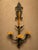 This French Louis XV wall sconce is a stunning addition to any room, exuding a vintage charm with their antique bronze...