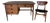 Bassett Furniture Mid Century Modern Walnut 4 Drawer Desk & Chair For Sale