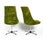 Mid-Century Modern Space Age Dining Chairs with Green Velvet Fabric from Interlübke, 1968, Set of 4 For Sale - Image 4 of 10