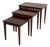 Danish Mid-Century Modern Rosewood Nesting Tables – Set of 3, Denmark, 1960s For Sale