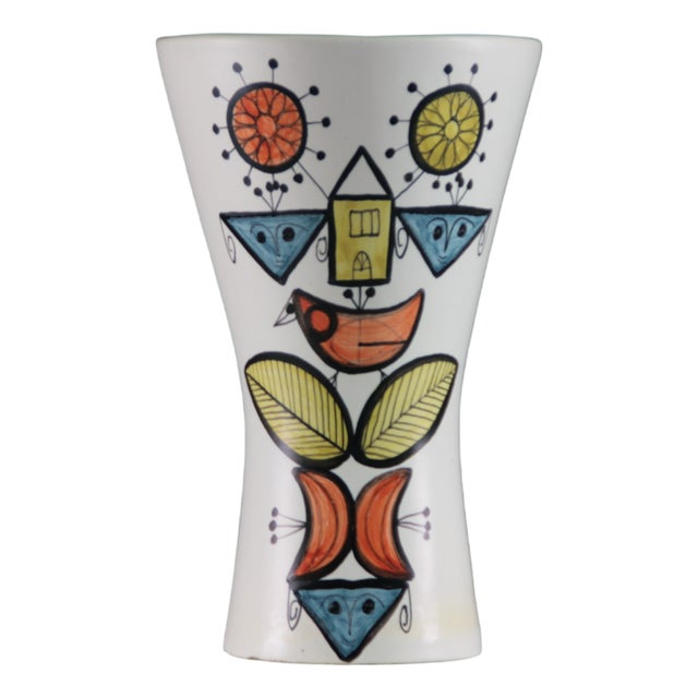 Large Ceramic Diabolo Vase by Roger Capron, France, 1950s For Sale