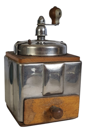 Coffee Grinder with Chrome Body from Peugeot Frères, 1940s
