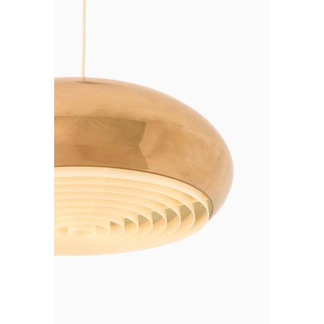 Scandinavian Modern Hanging Lamp in Brass by Bergboms, 1960s For Sale - Image 3 of 9