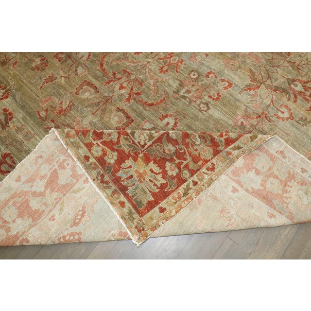 Persian Sarouk Antique Rug rug no.j4052 For Sale In New York - Image 6 of 12