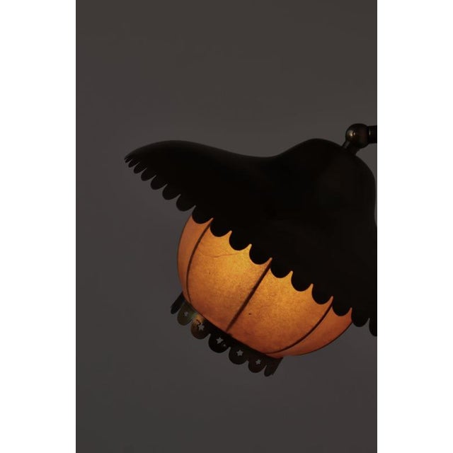 Adjustable Brass Swing Lamp attributed to Bent Karlby for Lyfa, Denmark, 1940s For Sale - Image 14 of 16