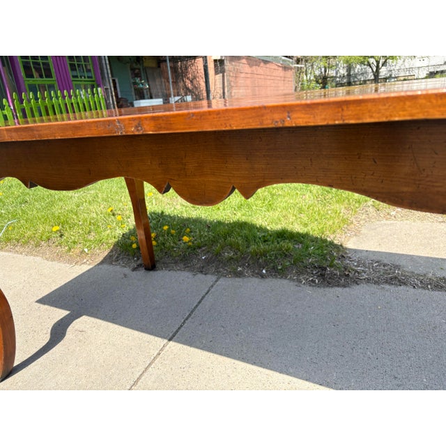 Vintage Handcrafted French Country Style Dining Table For Sale - Image 11 of 12