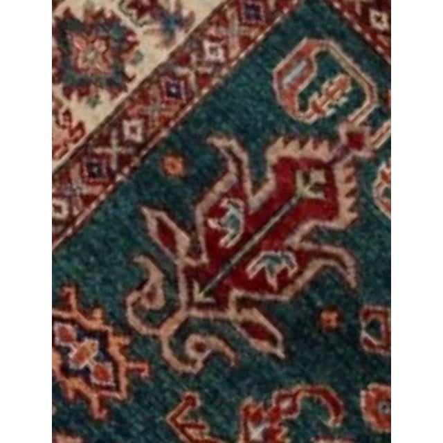 Hand Knotted Kazak Rug 3'06 X 5'02" For Sale - Image 4 of 4