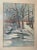 This antique Terwilliger painting is a true gem for any art collector. Created in 1921, it depicts a snowy serene winter...
