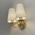 Brass & Cream Fabric Wall Light, Sweden, 1940s For Sale - Image 12 of 15