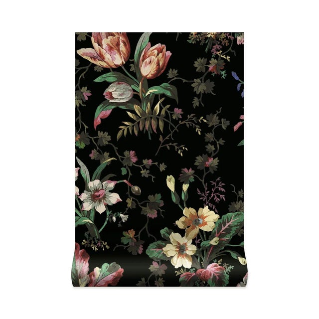 Not Yet Made - Made To Order House of Hackney Tulipa Wallpaper - Onyx For Sale - Image 5 of 5