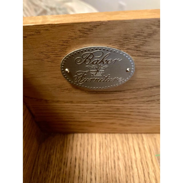 Vintage Baker Queen Anne Scarlet Japanned Bureau Plat Conforming Chair For Sale - Image 12 of 12