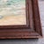 1950’s Original Impressionist Seascape With Seagulls Painting Worm Wood Vintage Frame For Sale - Image 4 of 5